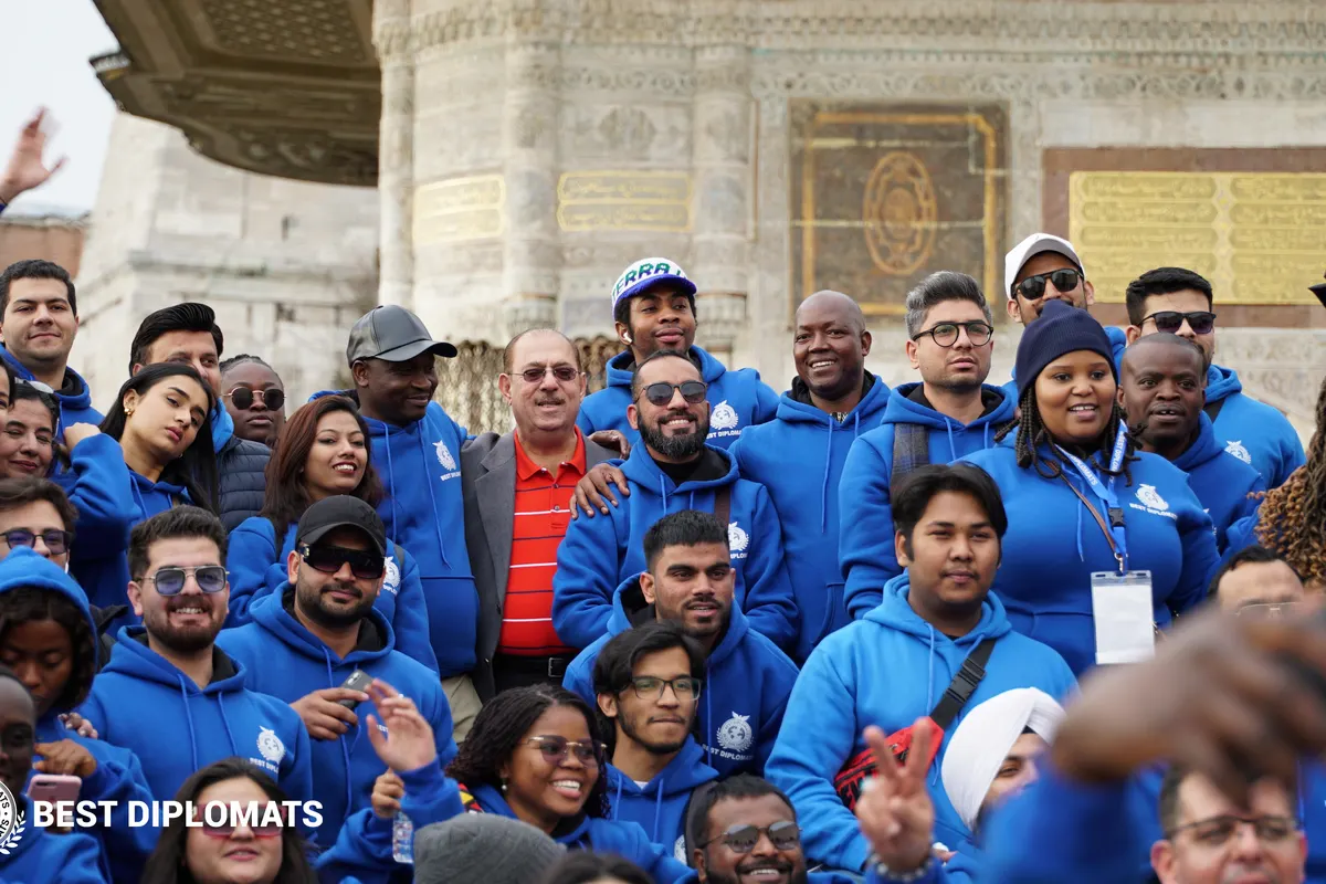 The delegation on the Istanbul city tour