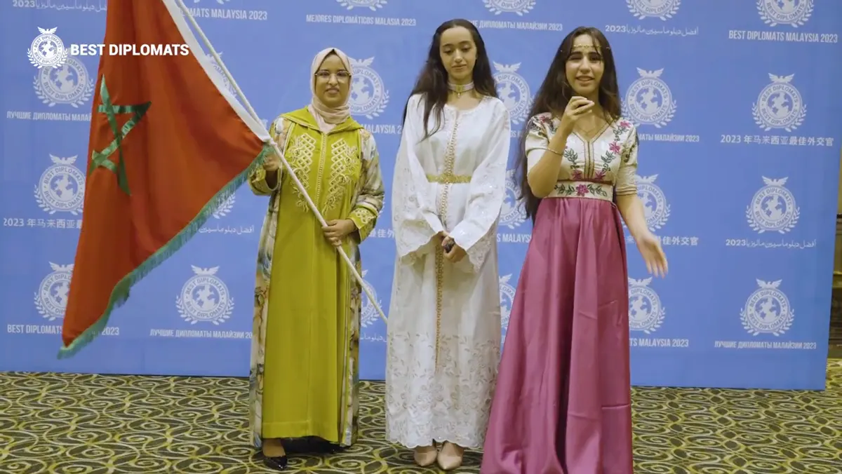 Three delegates, Best Diplomats Dubai, 2023
